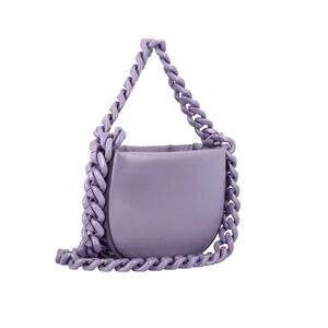 Stella McCartney Frayme Chain-Linked Puffy Shoulder Bag
